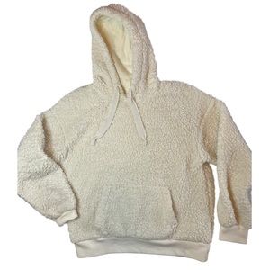 Love Tree White Teddy Sherpa Hoodie